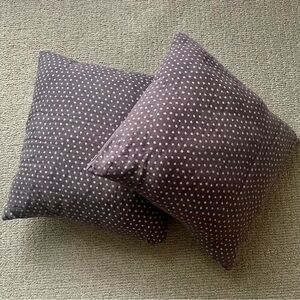 Grey Polka Dot Throw Pillows